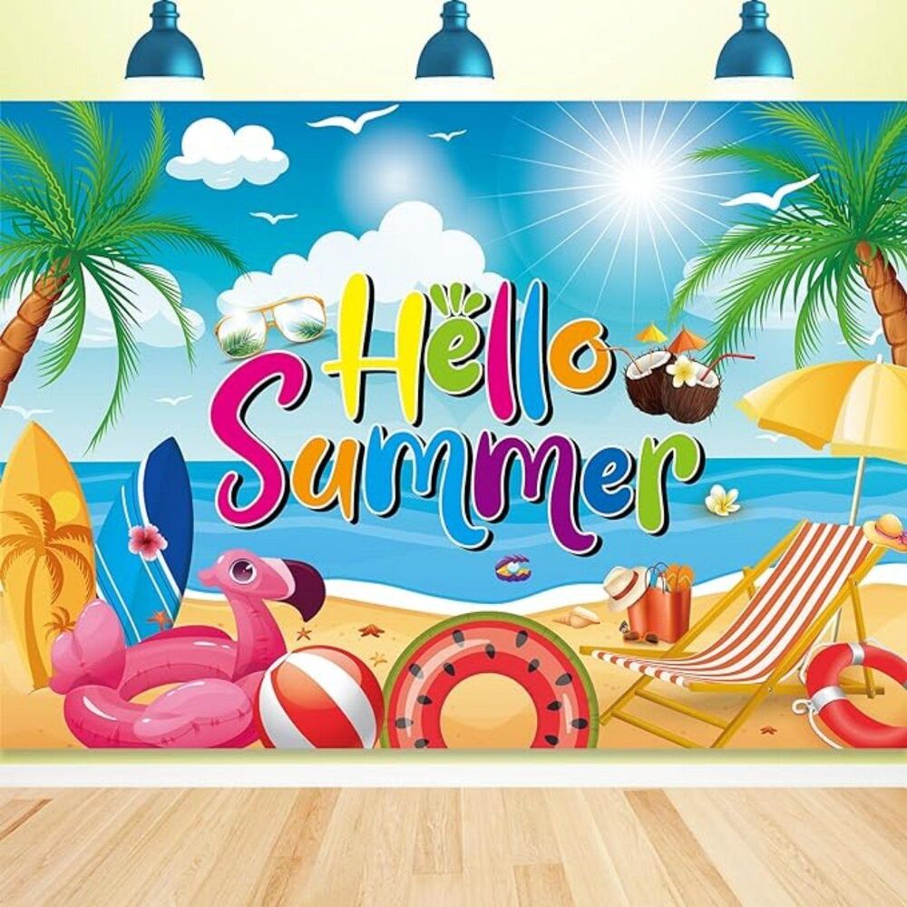 Hello Summer Photography Backdrop NEW